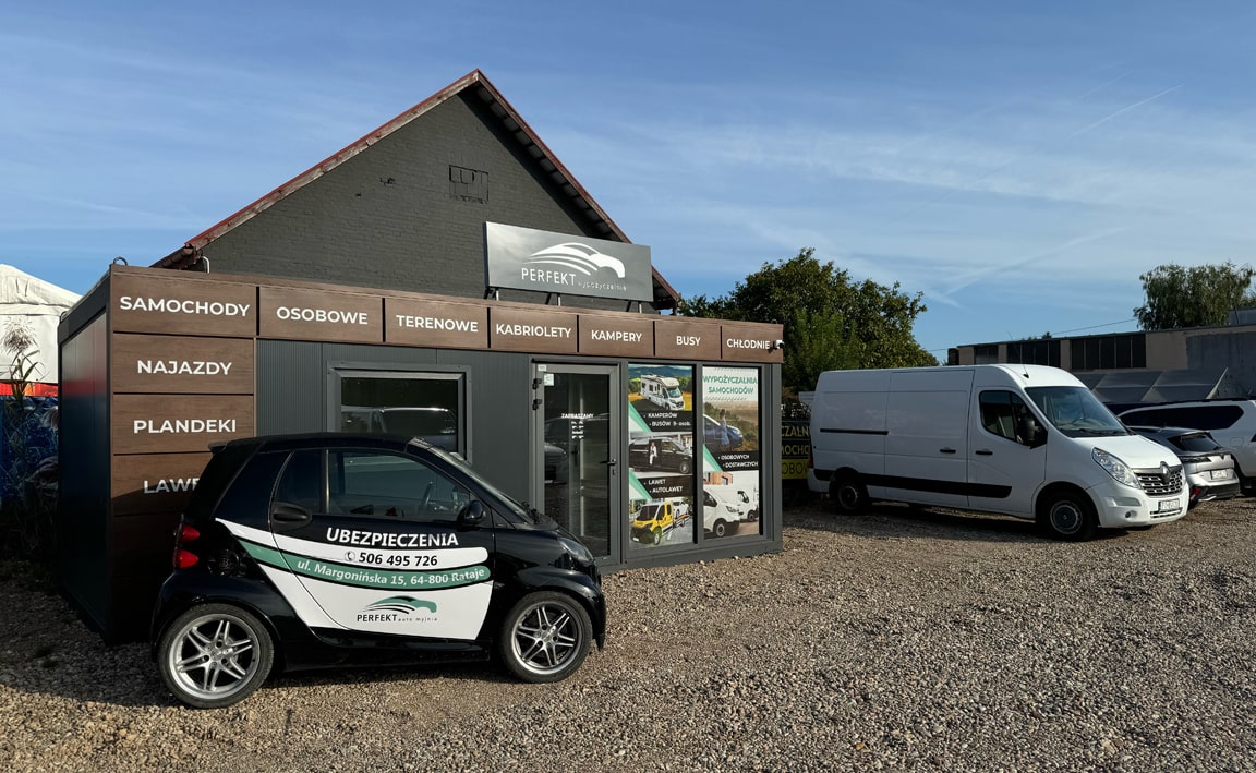 Budynek wypożczalni Perfekt-Rent